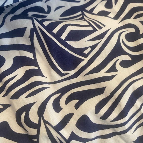 Vineyard Vines Summer Dress Sleeveless Nautical Pattern Navy White Size Medium - Picture 7 of 8